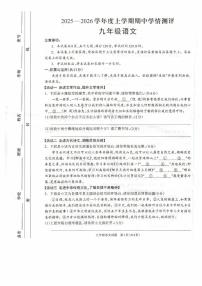 河南省驻马店市平舆县2025-2026学年九年级上学期期中学情测评语文试卷