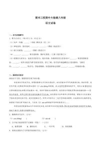 广东省湛江市雷州市三校联考2025-2026学年八年级上学期11月期中考试语文试卷（含答案）