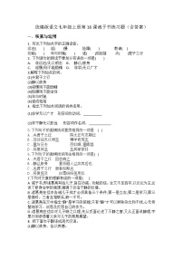 人教部编版（2024）七年级上册诫子书达标测试