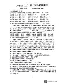 辽宁省沈阳市第四十三中学2025-2026学年八年级上学期11月月考语文试题