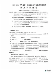 广东省揭阳市普宁市2024-2025学年九年级上学期1月期末考试语文试题