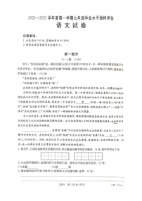 河北省唐山市丰南区2024-2025学年九年级上学期期末考试语文试题