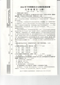 湖南省娄底市2024-2025学年九年级上学期1月期末语文试题