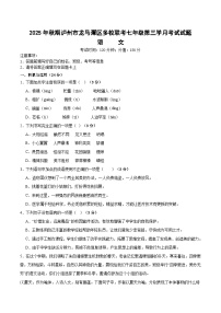 四川省泸州市龙马潭区多校联考2025-2026学年七年级上学期12月月考语文试题