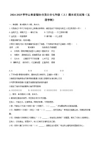 2024-2025学年山东省烟台市龙口市七年级（上）期末语文试卷（五四学制）-自定义类型