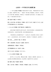 中考语文作文真题汇编——山东省