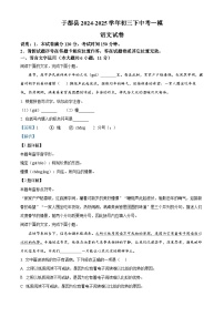 2025年江西省赣州市于都县中考一模语文试题（解析版）