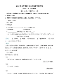 2025年上海市部分学校中考模拟语文试题（解析版）