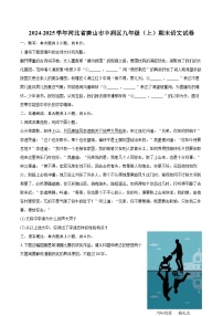 2024-2025学年河北省唐山市丰润区九年级（上）期末语文试卷-自定义类型