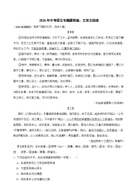 文言文阅读-2026年中考语文一轮复习讲练（全国通用）附答案解析