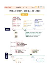寒假作业05 词语运用、标点符号、小作文（巩固培优）九年级语文统编版（原卷版+解析版）