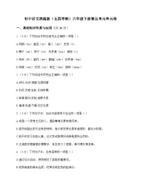 初中 语文 统编版五四学制 六年级下册 第五单元 单元卷及全面解析