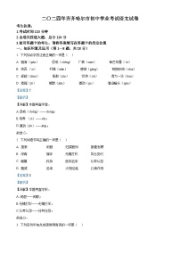 2024年黑龙江省齐齐哈尔市中考语文真题（Word版附解析）