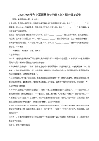 2025-2026学年宁夏固原市七年级（上）期末语文试卷-自定义类型