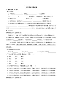 广东省汕头市潮阳区2026年中考语文三模试卷附答案