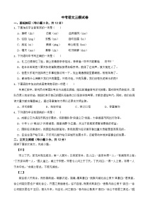 四川省成都市2026年中考语文三模试卷附答案