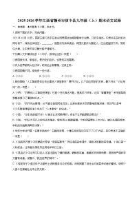 2025-2026学年江西省赣州市信丰县九年级（上）期末语文试卷-自定义类型