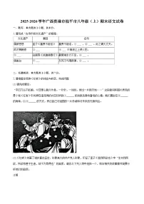 2025-2026学年广西贵港市桂平市八年级（上）期末语文试卷-自定义类型
