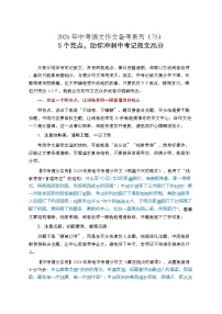 5个亮点，助你冲刺中考记叙文高分-2026年中考语文一轮复习作文复习讲练（全国通用）