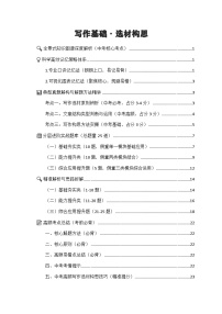 专项25：写作基础 选材构思（知识图谱 高效记忆 考点精讲 高频考点）2026年中考语文总复习讲练（全国通用）