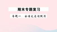 （湖北专版）八年级语文上册专题一古诗词名句默写课件新人教版