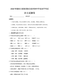 098.湖南省湘西2018年中考语文试题（Word版，含答案）