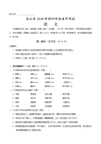 033.2018年四川省乐山市中考语文试题及答案（word版）