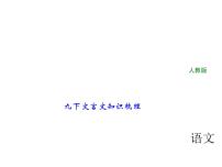 2018年中考语文（人教版，通用版）总复习课件：第一部分 教材知识梳理 九下文言文知识梳理(共58张PPT)