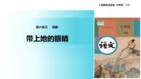 初中语文人教部编版七年级下册第六单元24*带上她的眼睛教学ppt课件