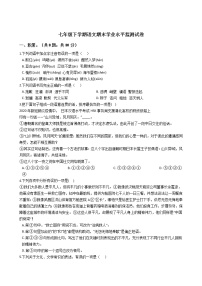 山东省滨州市七年级下学期语文期末学业水平监测试卷
