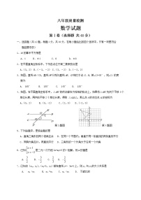 山东省济南市济阳区2020-2021学年八年级上学期期末考试数学试题（word版 含答案）