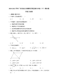 广东省汕头市潮阳区铜盂镇2020-2021学年七年级下学期期末数学复习试卷（word版 含答案）