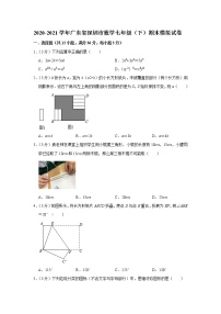 2020-2021学年广东省深圳市数学七年级（下）期末模拟试卷（word版 含答案）