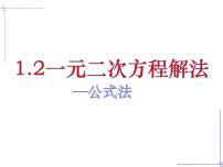 苏科版1.2 一元二次方程的解法教课内容课件ppt