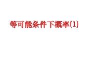 苏科版九年级上册4.2 等可能条件下的概率（一）课前预习ppt课件