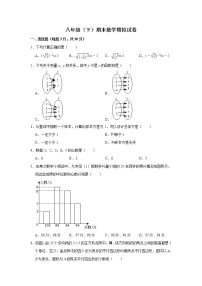 人教版八年级下学期期末数学模拟试卷解析版