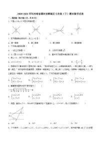 河南省漯河市郾城区2020-2021学年七年级下学期期末数学试题（word版 含答案）