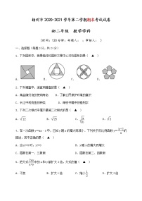 江苏省扬州市2020-2021学年八年级下学期期末考试数学试题（word版 含答案）