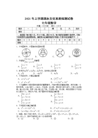 湖南省娄底市娄星区2020-2021学年七年级下学期期末考试数学试题（word版 含答案）