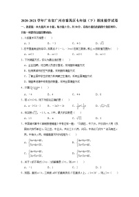 广东省广州市番禺区2020-2021学年七年级下学期期末数学试卷（word版 无答案）