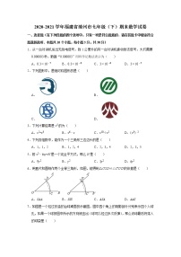 福建省漳州市2020-2021学年七年级下学期期末数学试卷（word版 含答案）