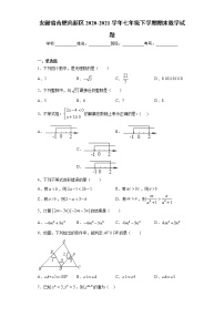 安徽省合肥高新区2020-2021学年七年级下学期期末数学试题（word版 含答案）