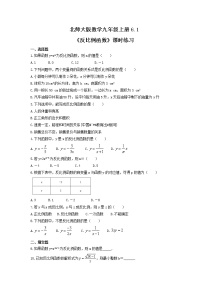 北师大版九年级上册1 反比例函数同步测试题