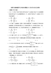 北师大新版数学八年级下册专题复习《分式与分式方程》（含答案）