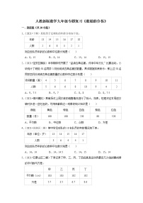 人教新版数学八年级下册专题复习《数据的分析》（含答案）