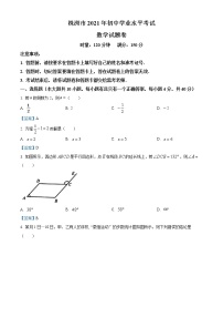 2021年湖南省株洲市中考数学真题