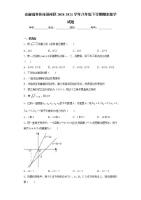 安徽省阜阳市颍州区2020-2021学年八年级下学期期末数学试题（word版 含答案）