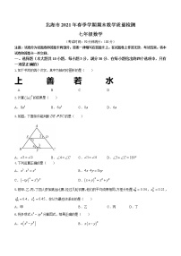 广西壮族自治区北海市2020-2021学年七年级下学期期末数学试题（word版 含答案）