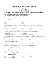 河北省石家庄市桥西区2020-2021学年七年级下学期期末数学试题（word版 含答案）