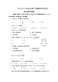 山东省烟台龙口市（五四制）2020-2021学年八年级下学期期末考试数学试题（word版 含答案）